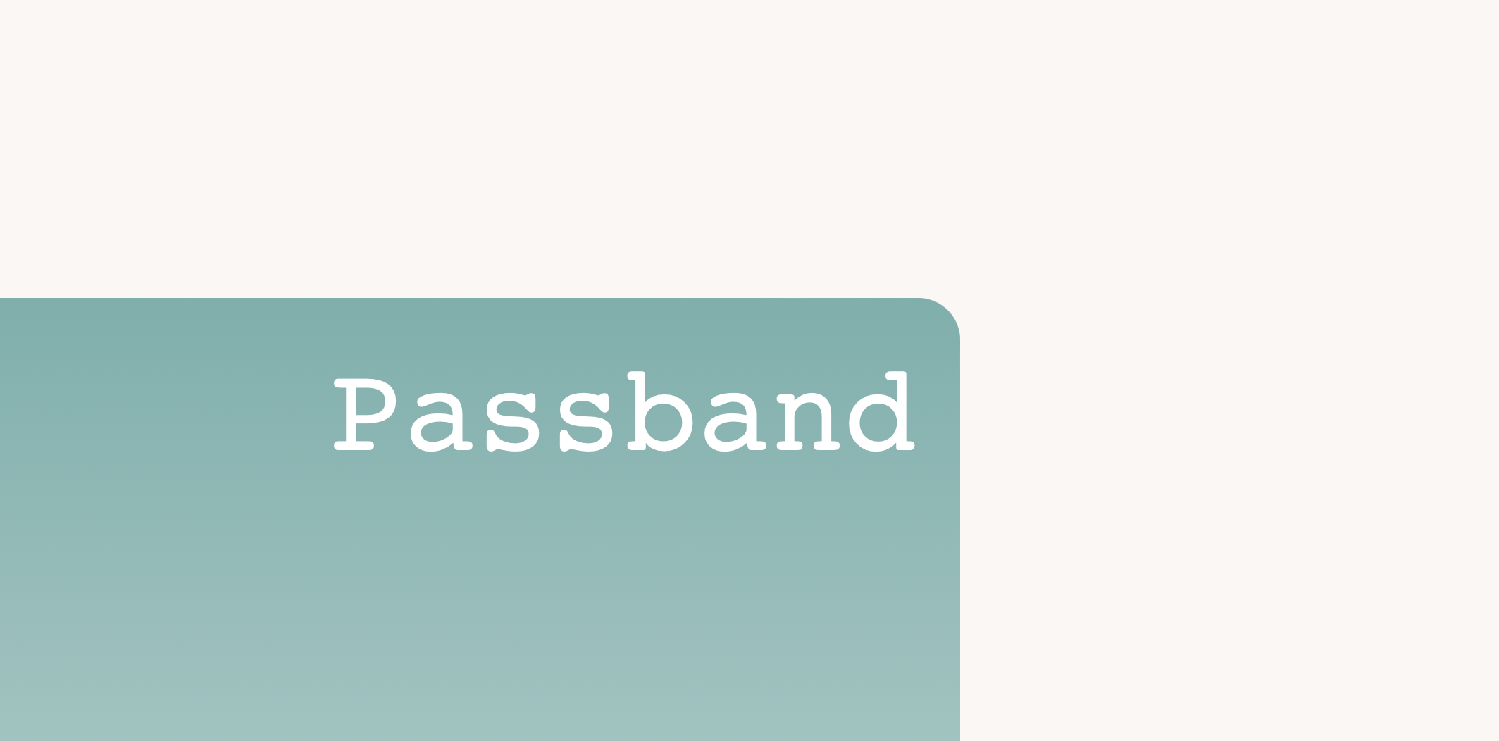 Passband Returns!